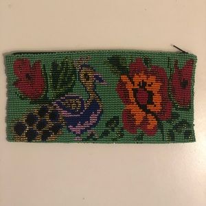 Artisanal Hand-Beaded Small Make-up Bag